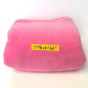 3+ Yards Bubble Gum Pink Fleece Fabric for Sewing Crafts 60" wide